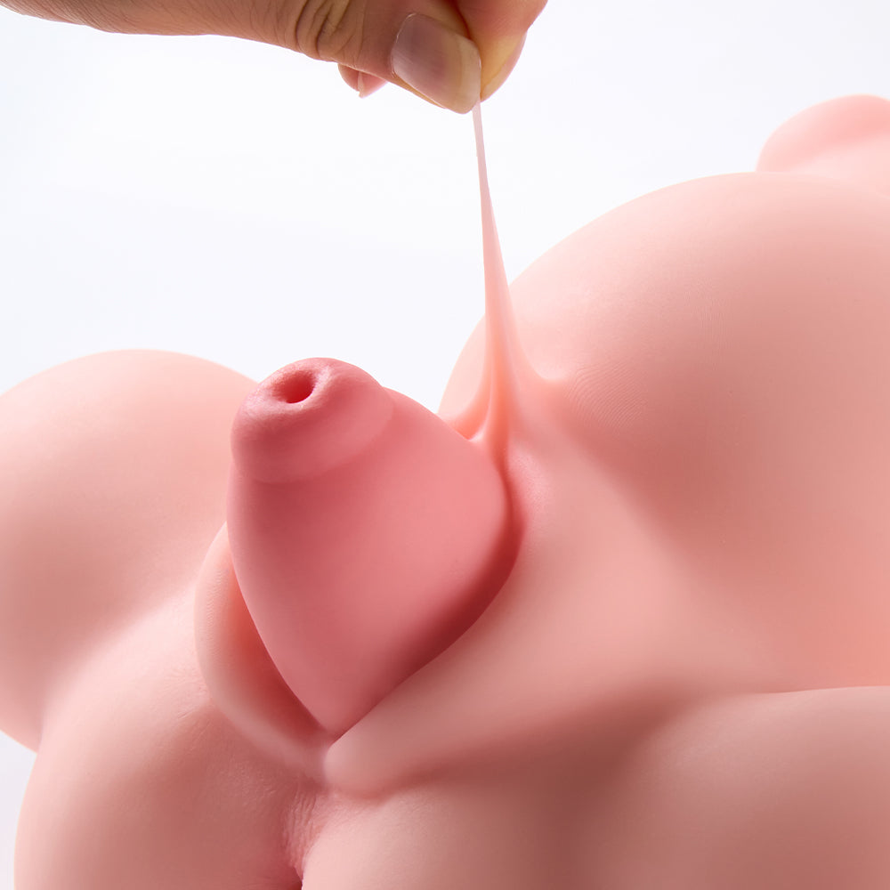 Marie: Schwangere Torso-Sexpuppe mit fickbaren Gebärmuttertitten, Hentai-Puppe