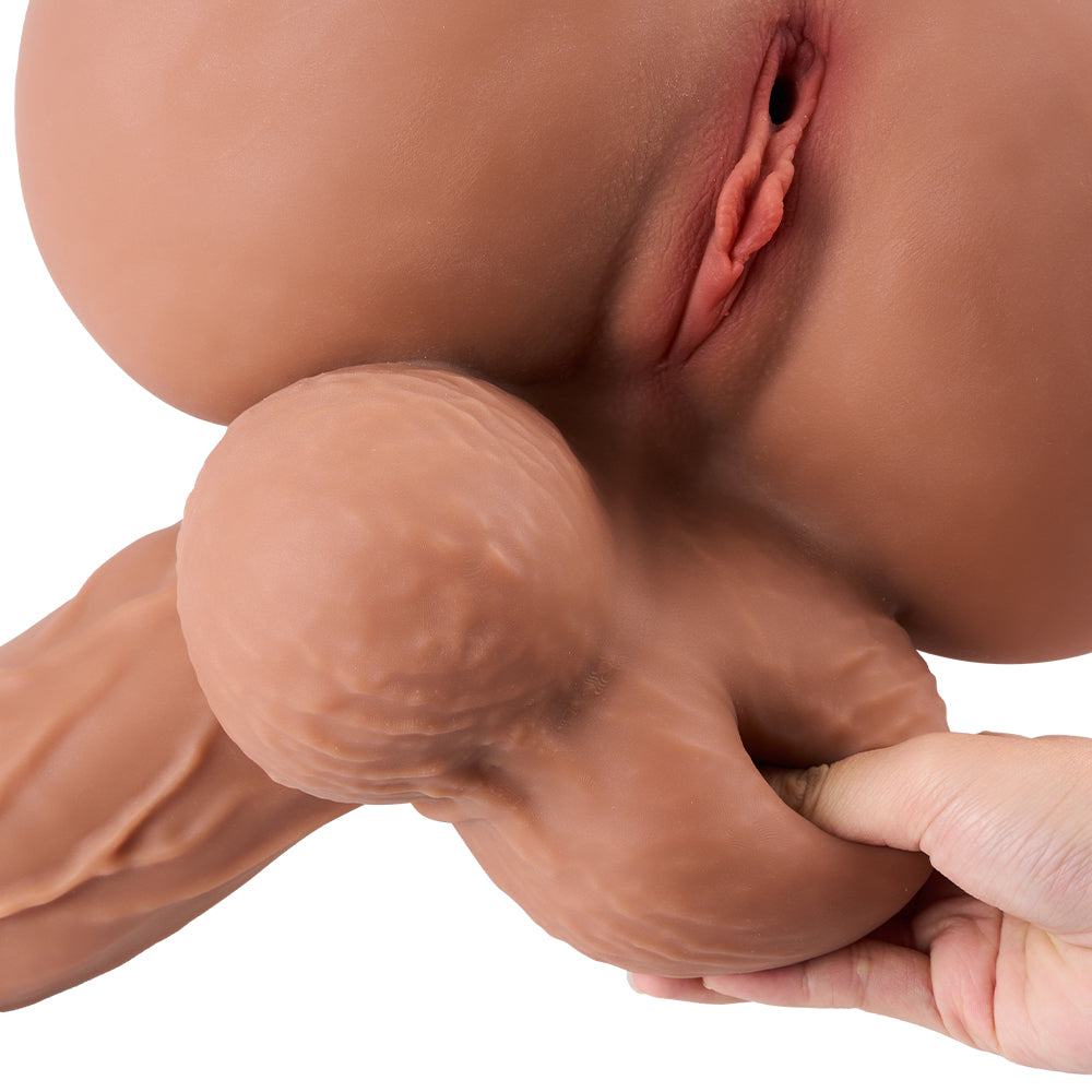 Penispenetration Tori: Penishülle für Männer, Femboy-Sexpuppe, große Puppe, echte Futanari