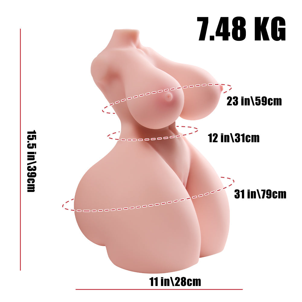 Gala: 16LB Realistische Sexpuppe Lebensechte Sexpuppen Torso Sexspielzeug Big Ass Sex Doll